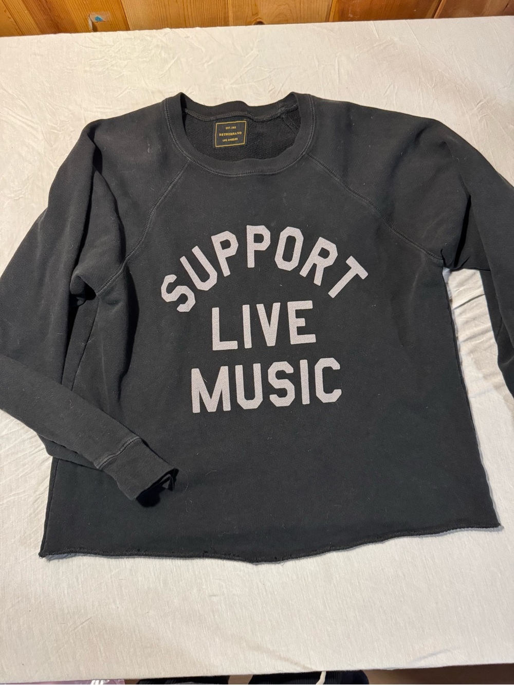 Anthropologie Retrobrand “Support Live Music” Sweatshirt
